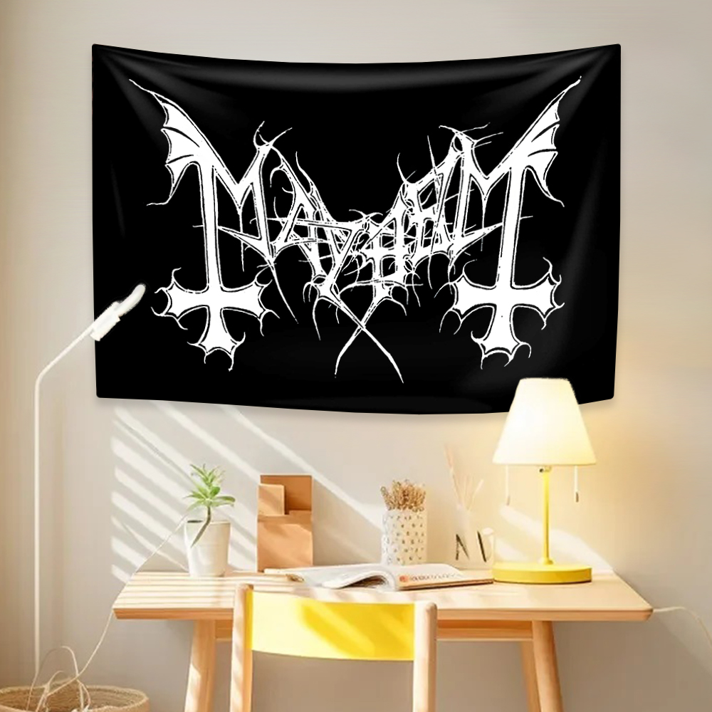 Crossfit Mayhem - Mayhem Death Rock Band 태피스트리 히피