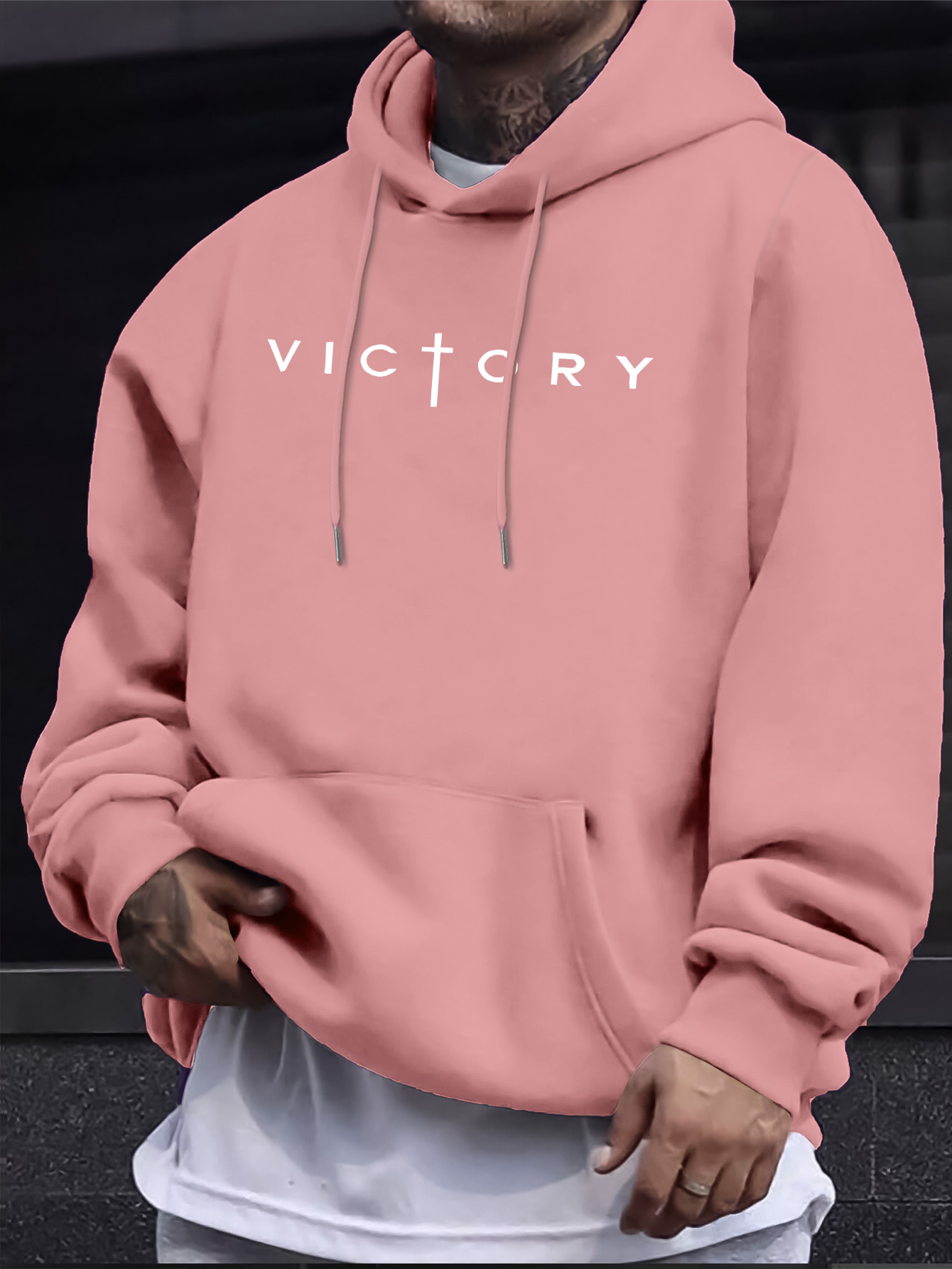 가을/겨울 남성용 크리스천 빅토리 크로스 프린트 후드  - Crossfit Victory 리뷰 및 가격