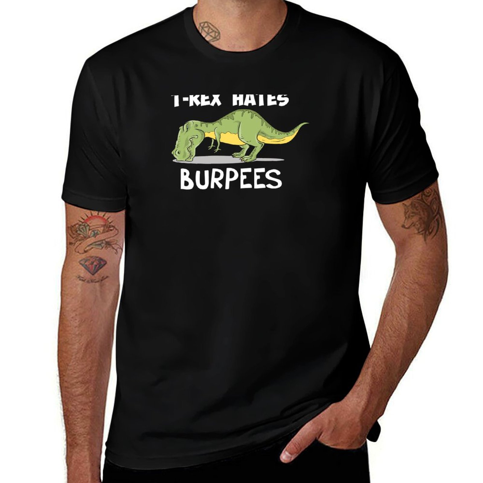 T-Rex Hates Burpees 티셔츠 자외선 차단 - Crossfit Mayhem 리뷰 및 가격